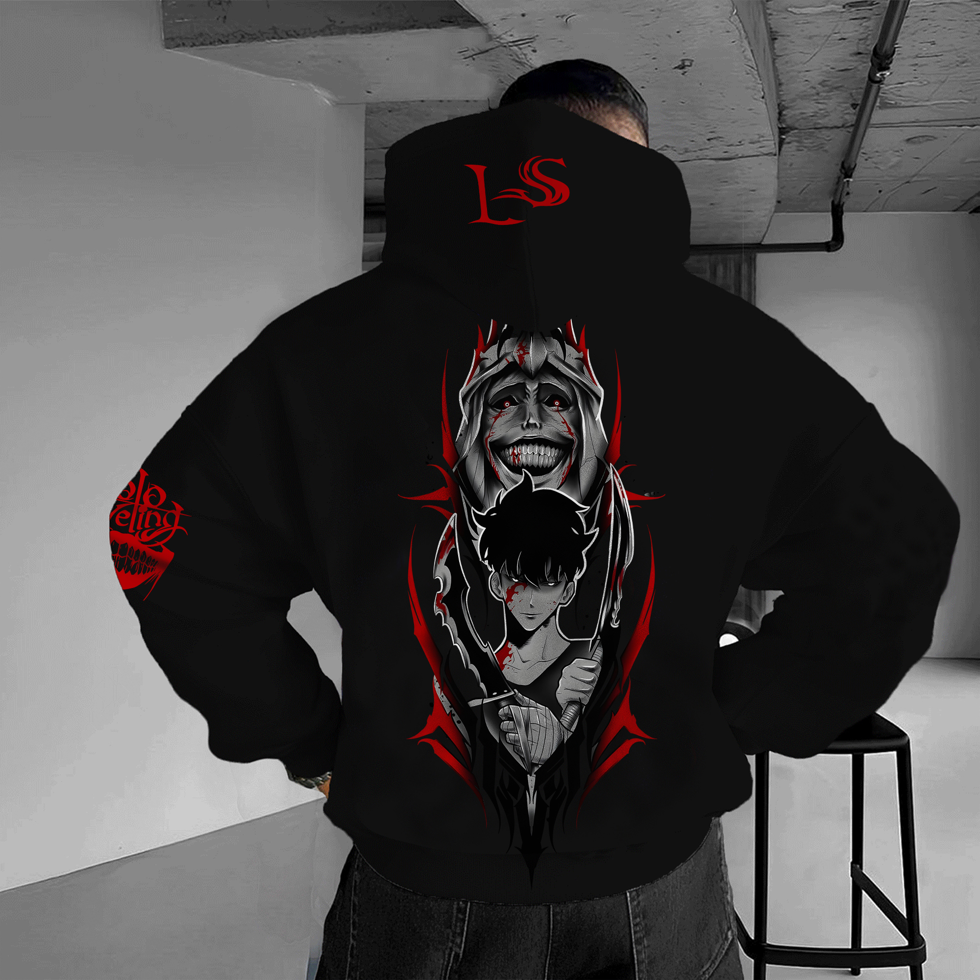Unisex Anime Graphic Streetwear Vintage Hoodie