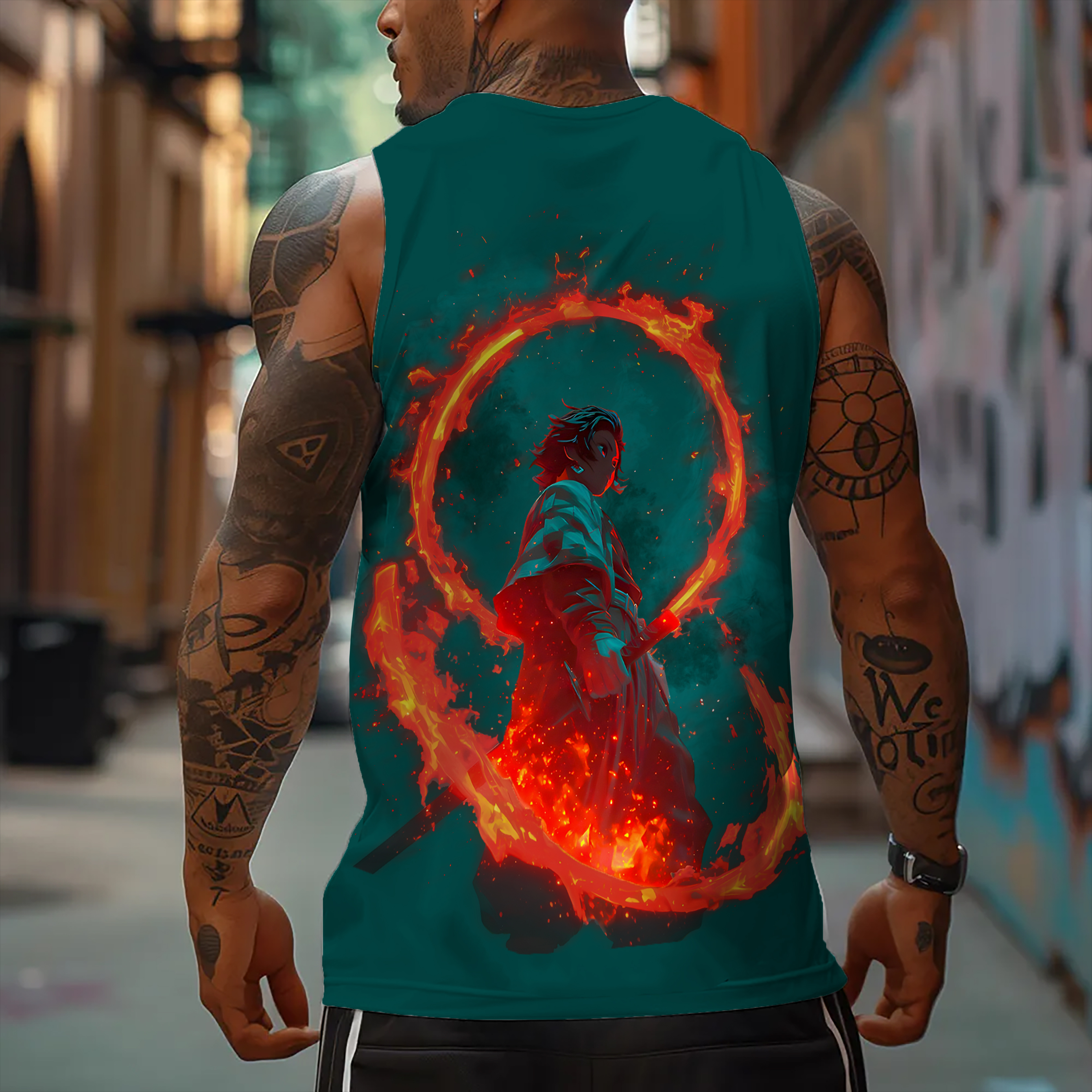 Unisex  “Demon Slayer” Casual Anime  Tank Top-comicclothing