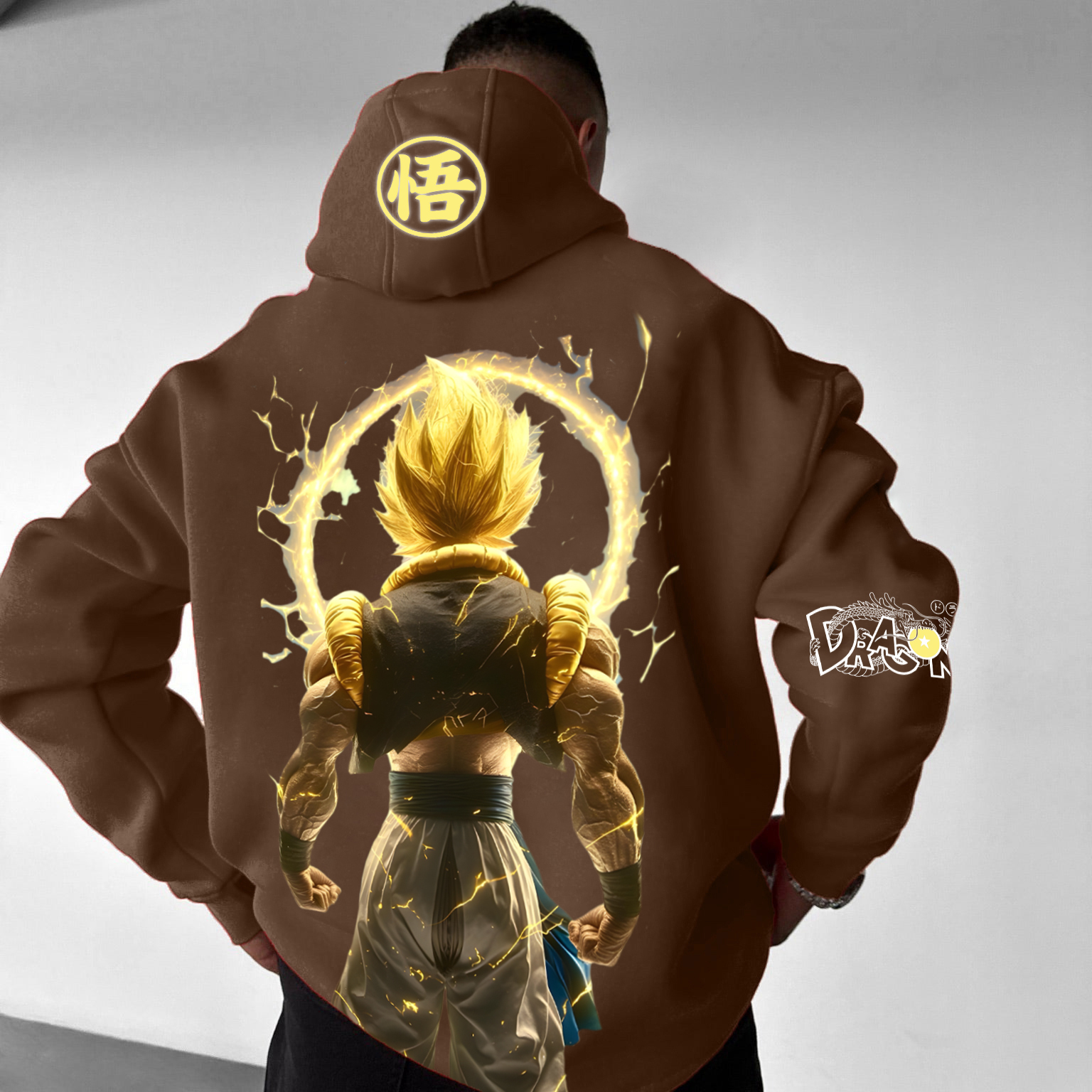 Unisex Anime Print Casual Oversized Hoodie