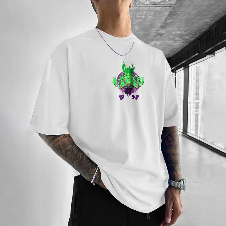 Unisex Anime Inspired Vintage T-Shirt丨