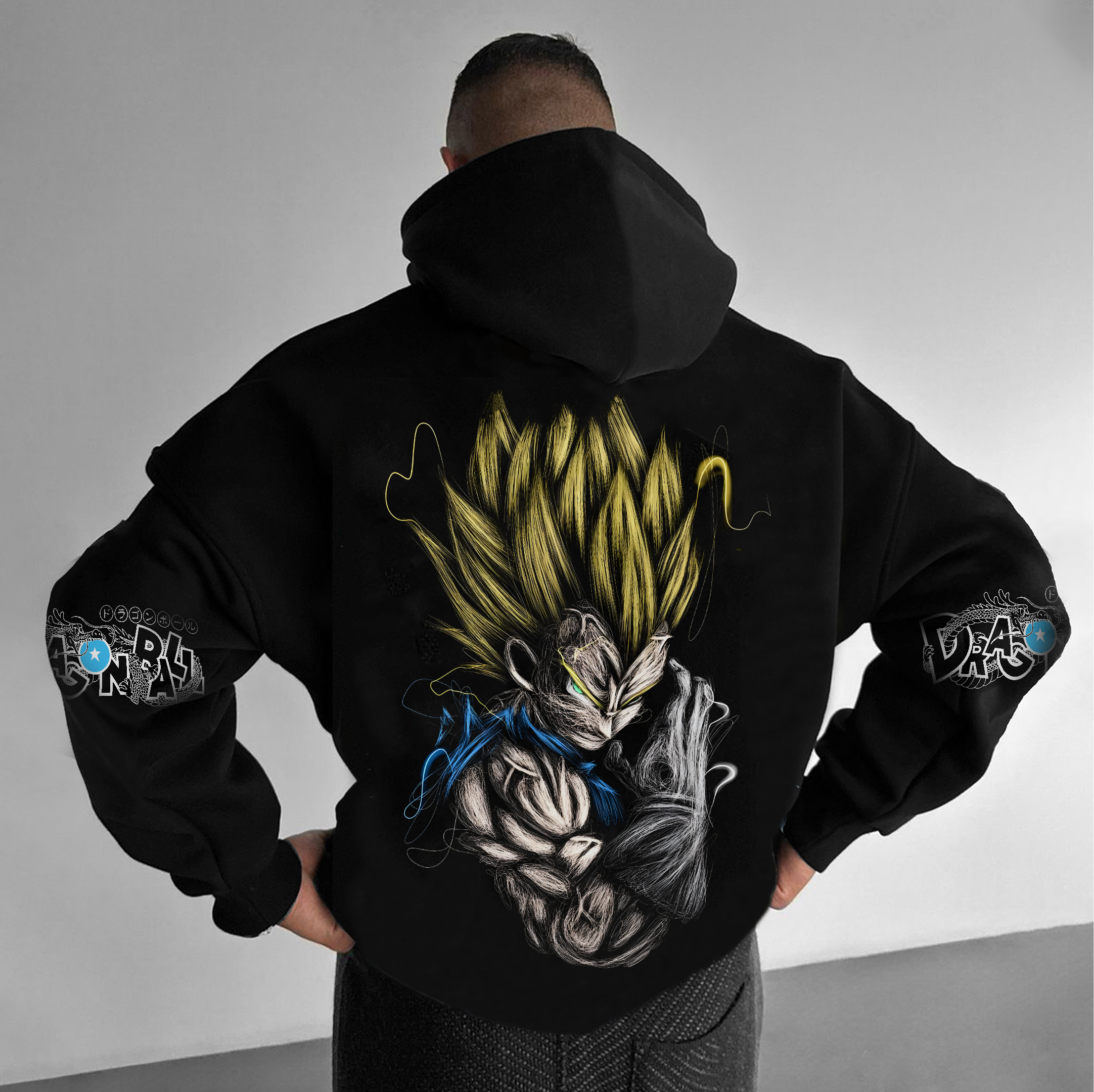 Unisex Anime Graphic Streetwear Vintage Hoodie