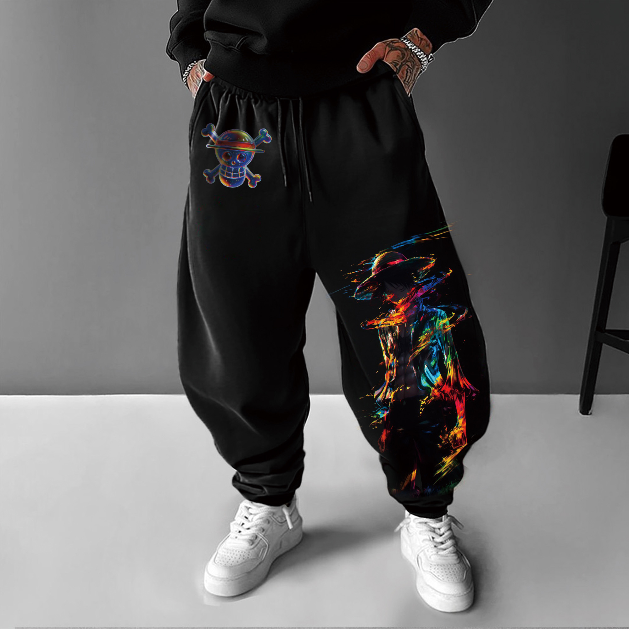 Unisex Anime Inspired Vintage Pants丨