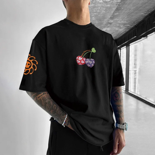 Unisex Anime Inspired Vintage T-Shirt丨