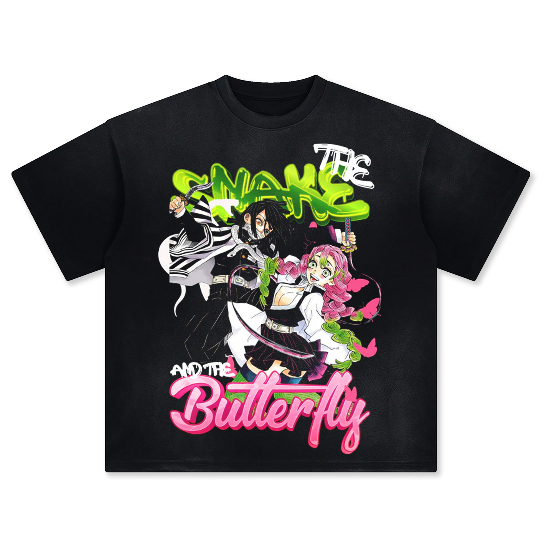 Unisex Vintage Tee丨  Demon Slayer Tee-comicclothing