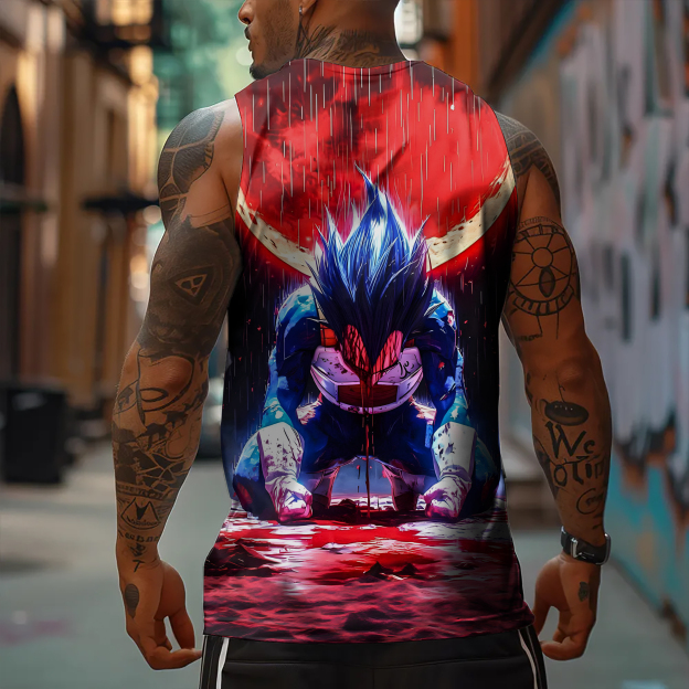 Unisex Anime Graphic Streetwear Vintage Gym Tank Top