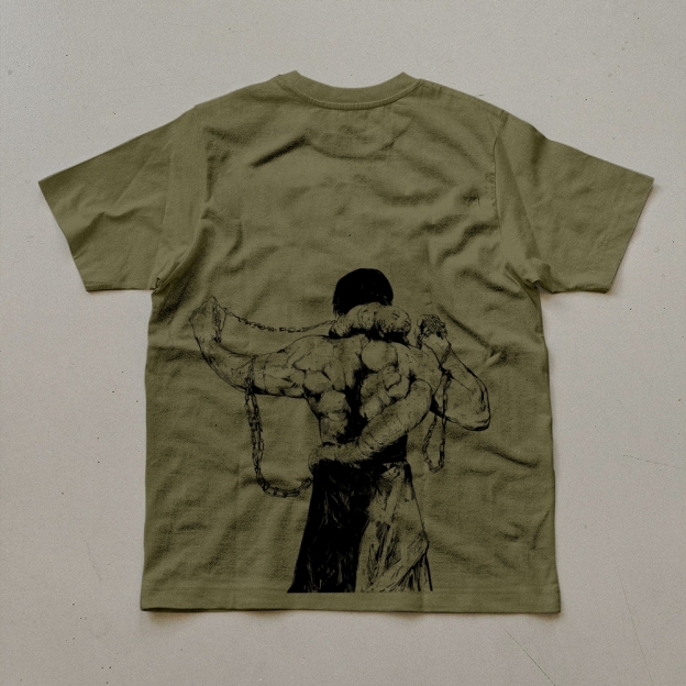 Unisex Oversized Anime Print T-Shirt