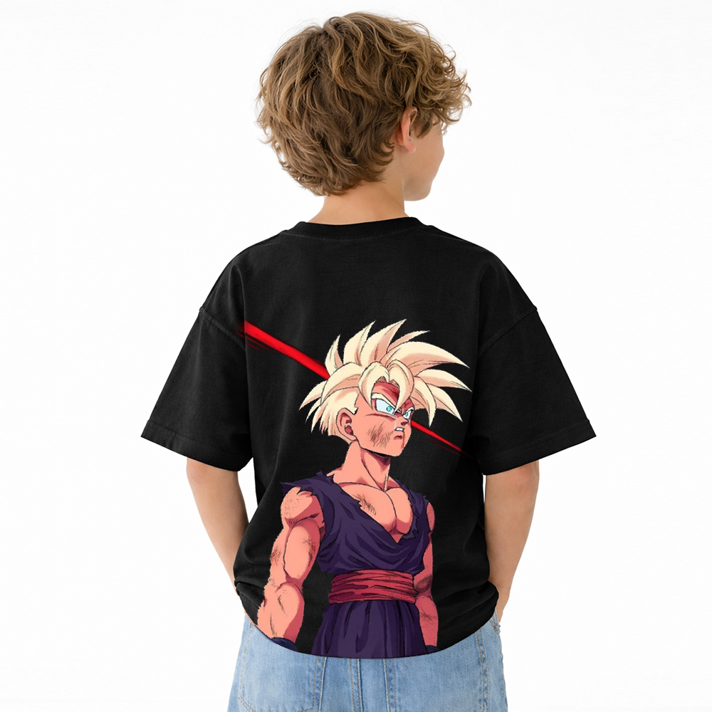 Dragon Ball Anime Graphic T-Shirt for Kids Cartoon Print Cotton Tee