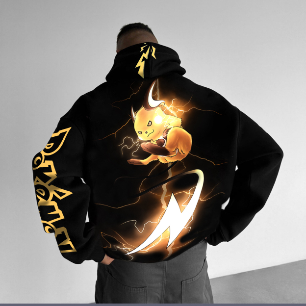 Unisex Anime Graphic Streetwear Vintage Hoodie