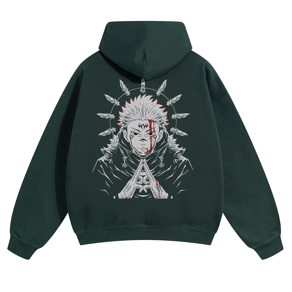 Unisex Casual Anime Print Hoodie