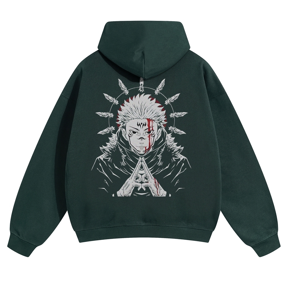 Unisex Casual Anime Print Hoodie