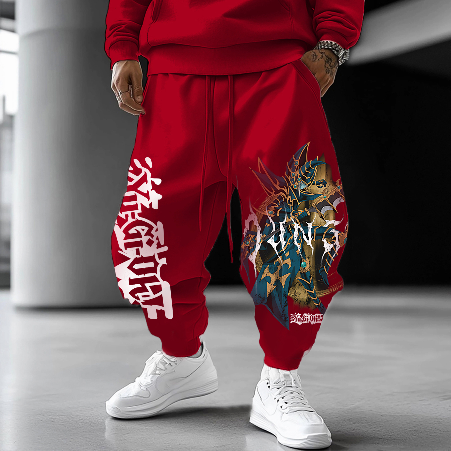 Unisex “Yu-Gi-Oh！” Anime Style Retro Pants