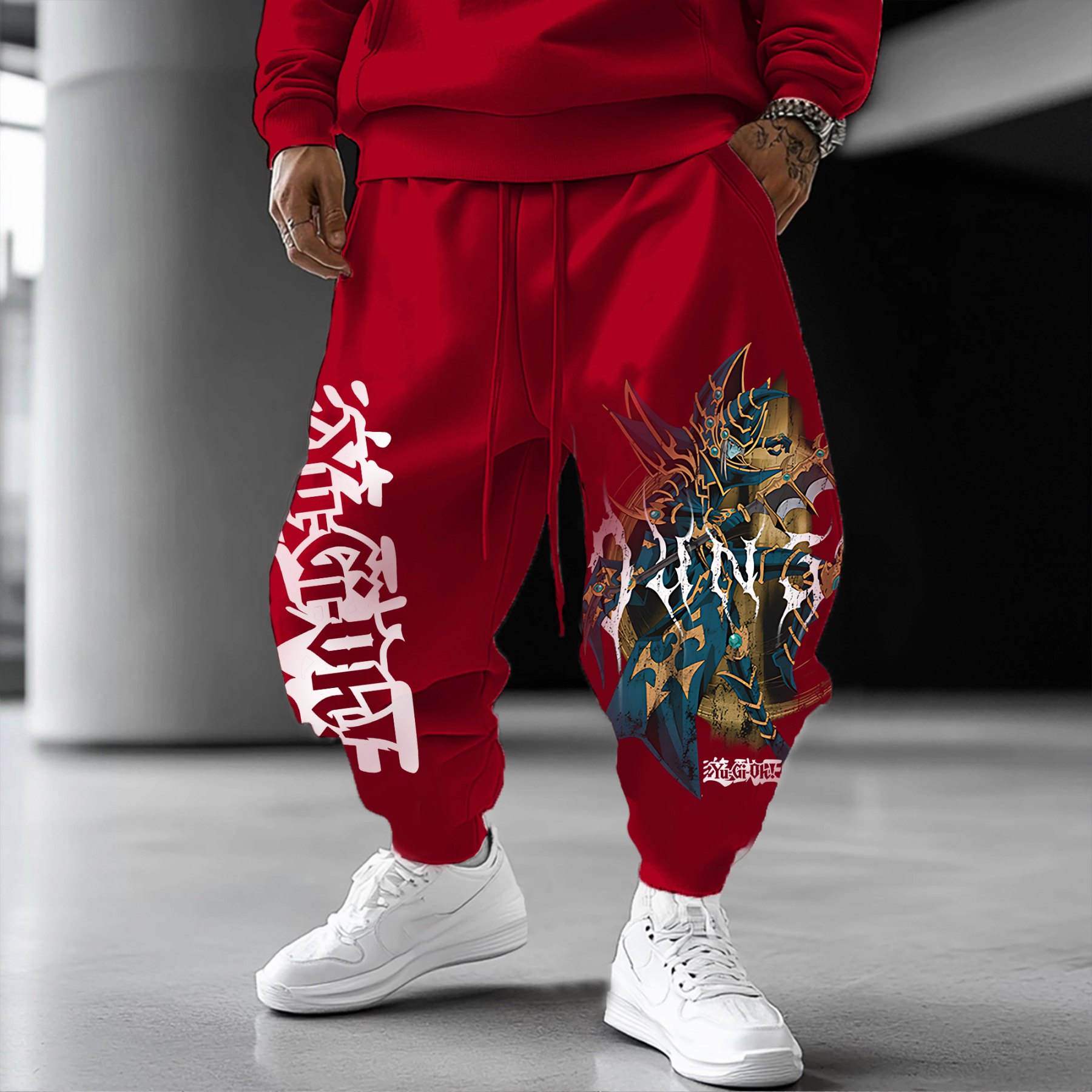 Unisex “Yu-Gi-Oh！” Anime Style Retro Pants