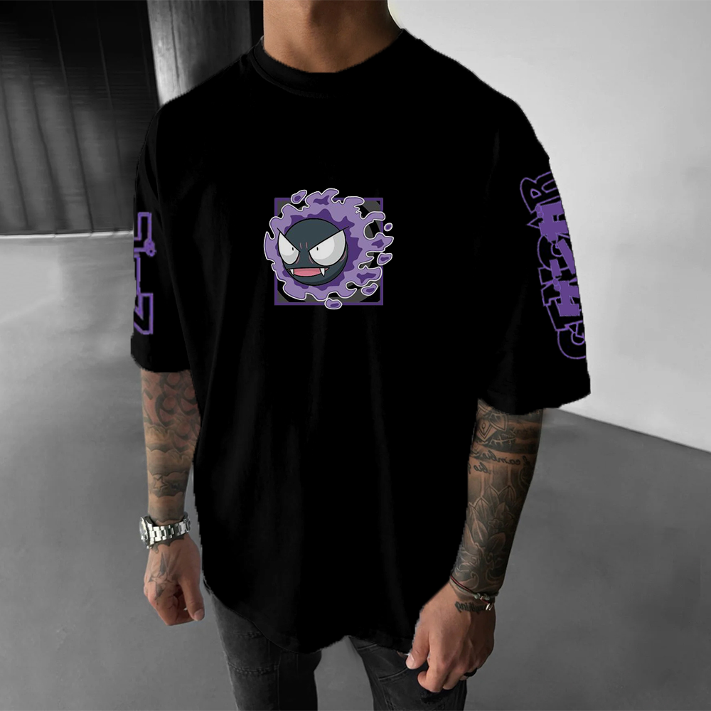 Anime Inspired Vintage T-Shirt Print Streetwear