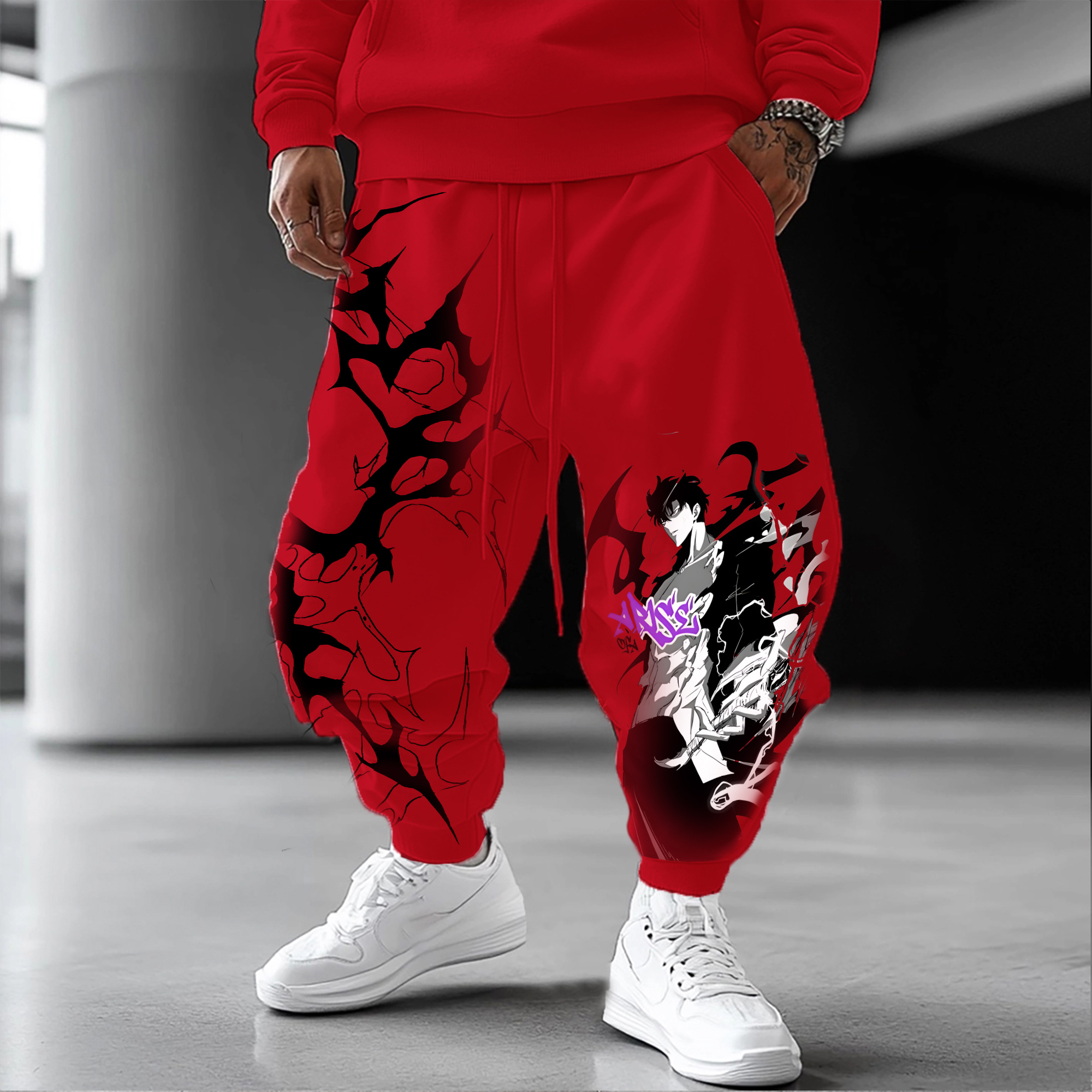 Unisex Casual Anime Streetwear Pants-comicclothing