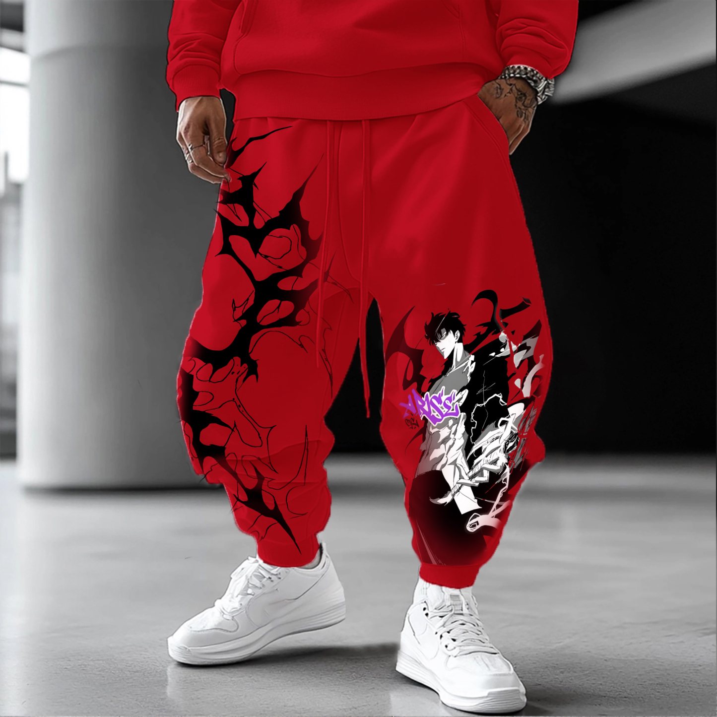 Unisex Casual Anime Streetwear Pants-comicclothing