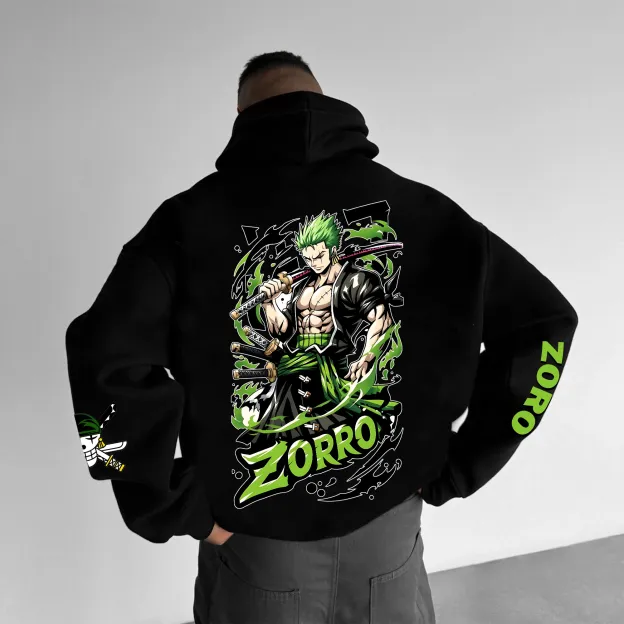 Unisex Anime Graphic Streetwear Vintage Hoodie