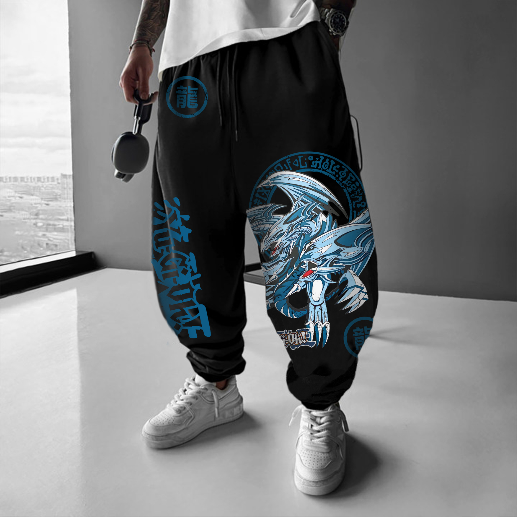Unisex “Yu-Gi-Oh！” Anime Style Retro Pants