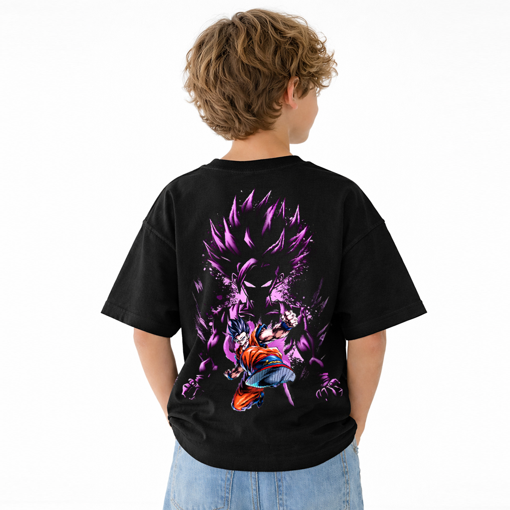 Dragon Ball Anime Graphic T-Shirt for Kids Cartoon Print Cotton Tee