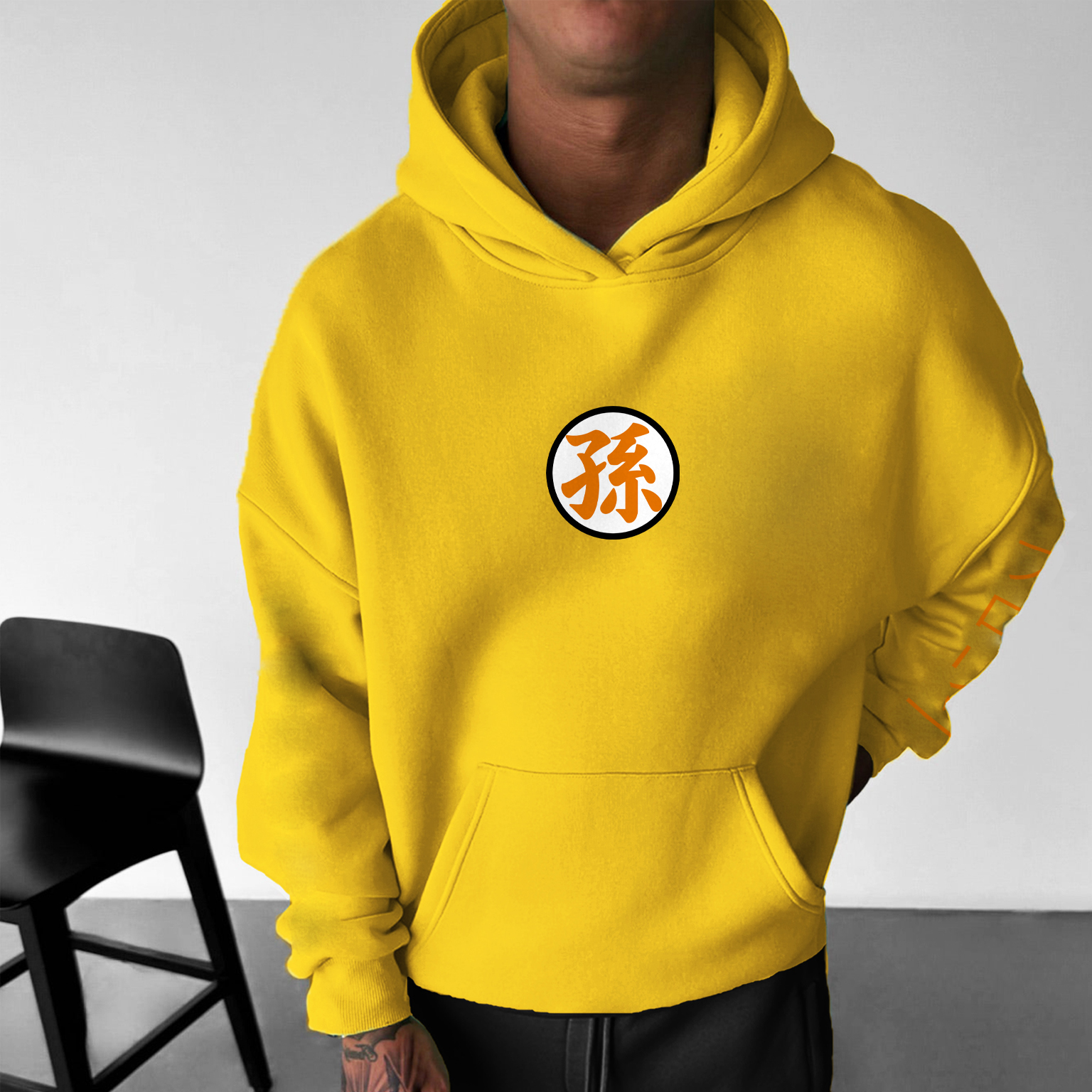 Unisex Anime Print Casual Oversized Hoodie
