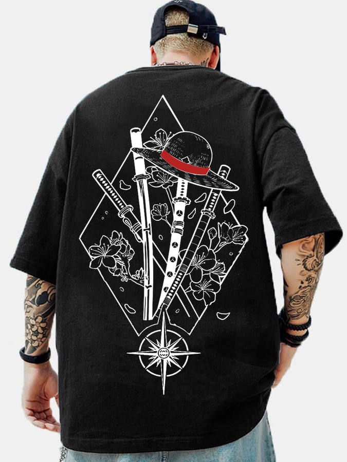 Unisex Anime Inspired Vintage T-Shirt