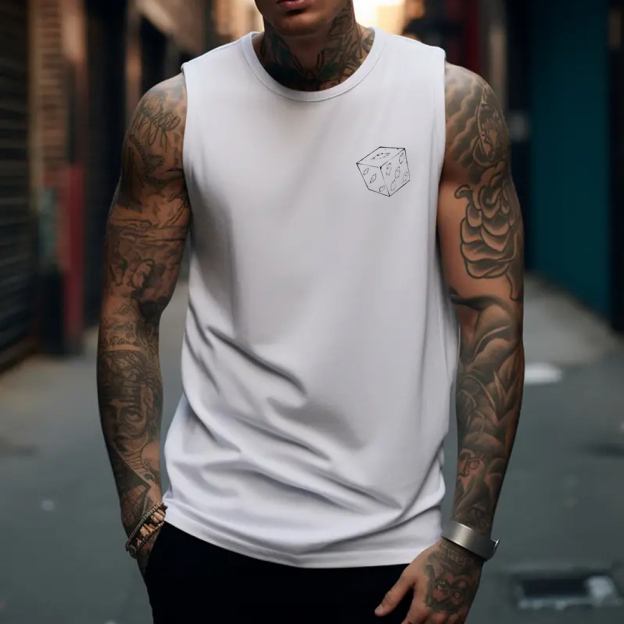 Oversized Casual Jujutsu Kaisen Print Tank Top-comicclothing