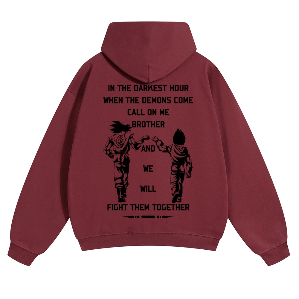 Unisex Anime Graphic Streetwear Vintage Hoodie