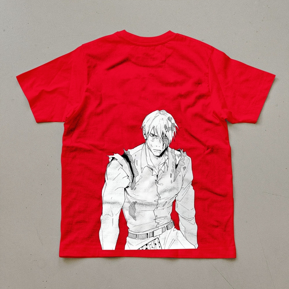 Unisex Oversized Anime Print T-Shirt-comicclothing