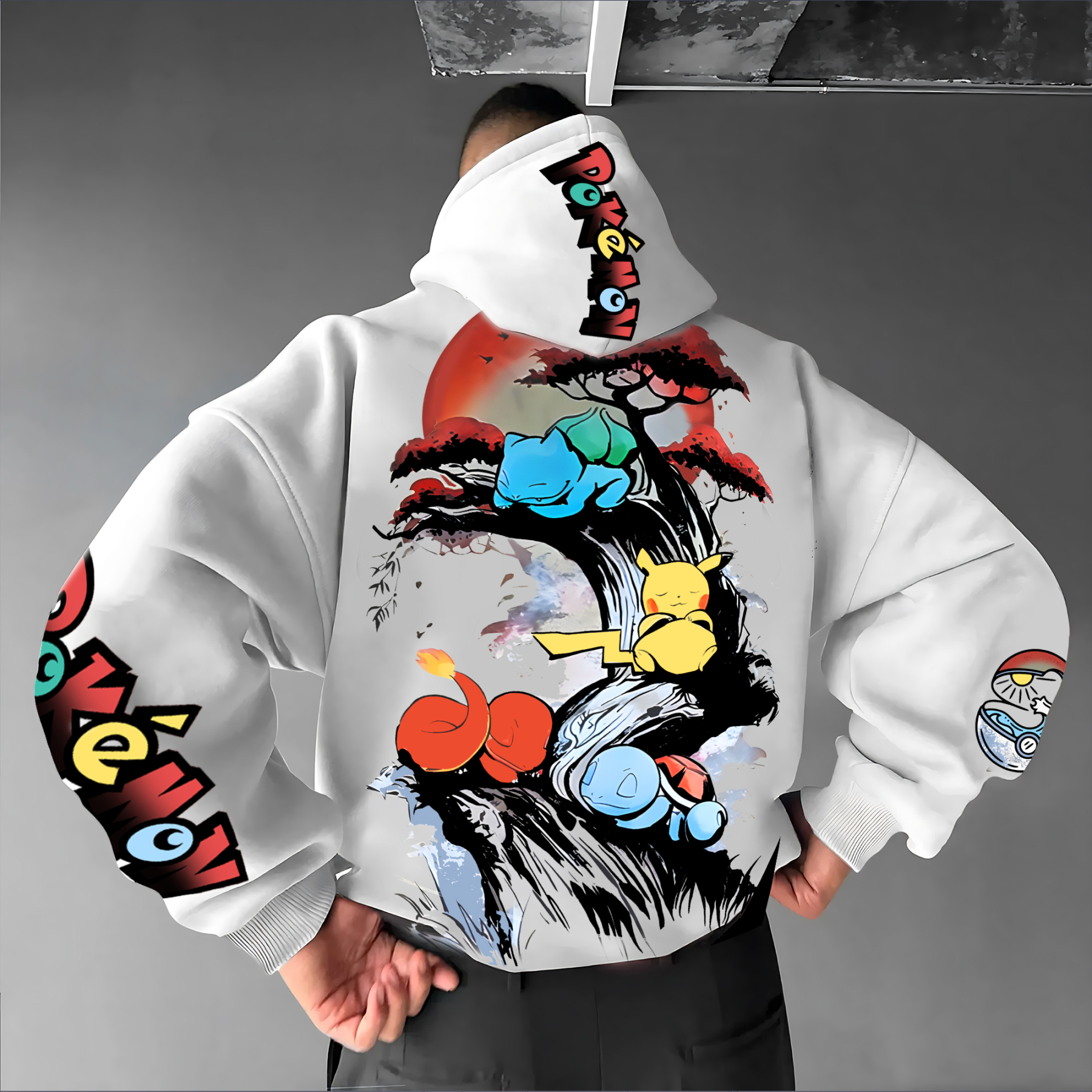 Unisex Anime Graphic Streetwear Vintage Hoodie