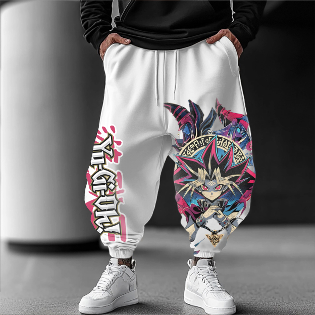 Unisex  “Yu-Gi-Oh！”  Anime Style Retro Pants