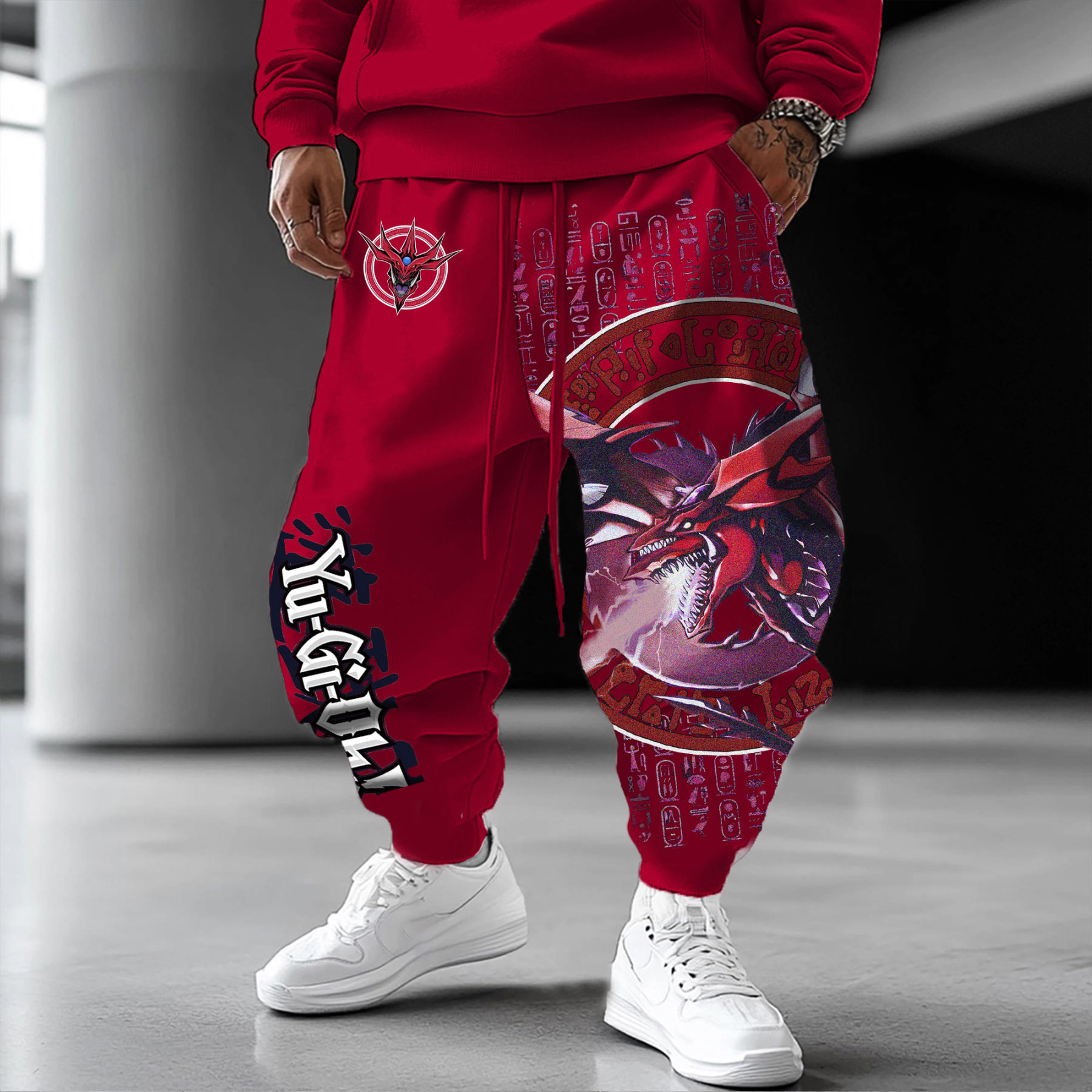 Unisex “Yu-Gi-Oh！” Anime Style Retro Pants