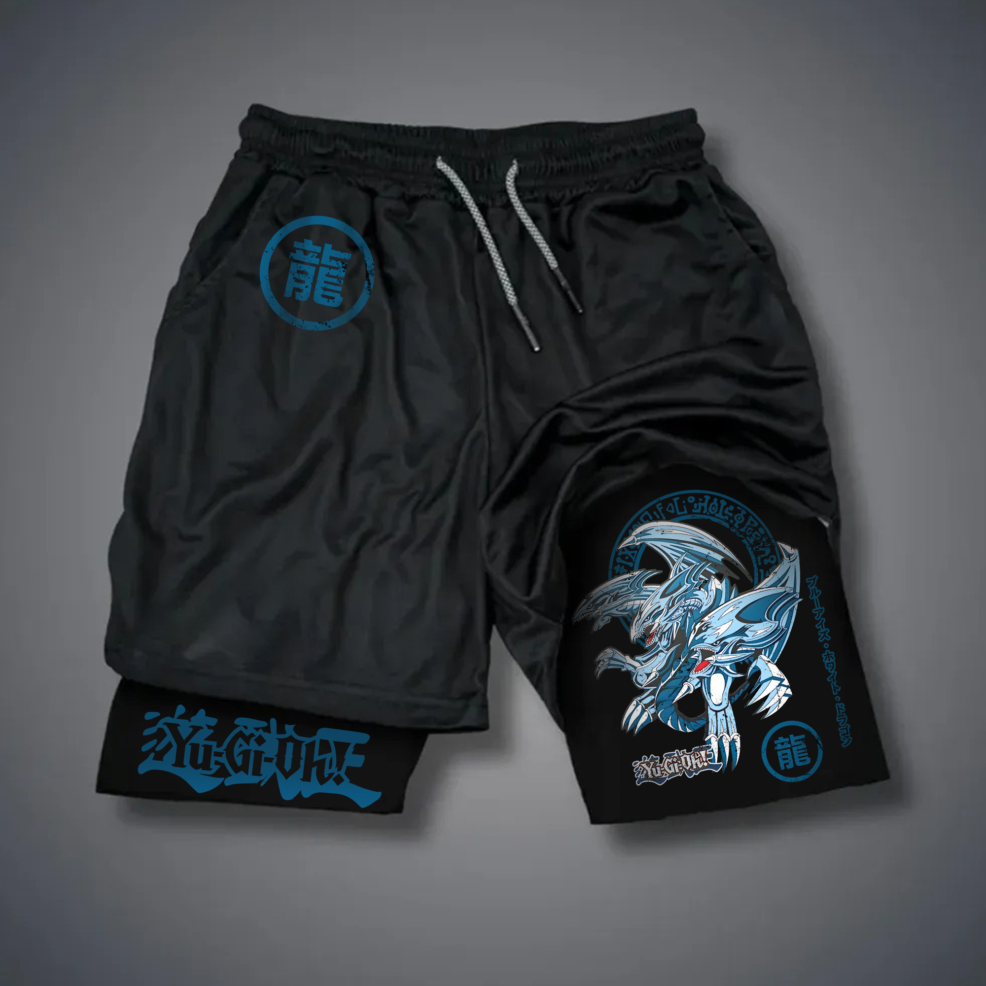 Unisex "Yu-Gi-Oh!" Anime Style Retro Shorts-comicclothing