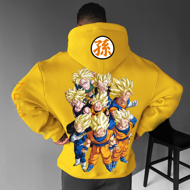 Unisex Anime Print Casual Oversized Hoodie