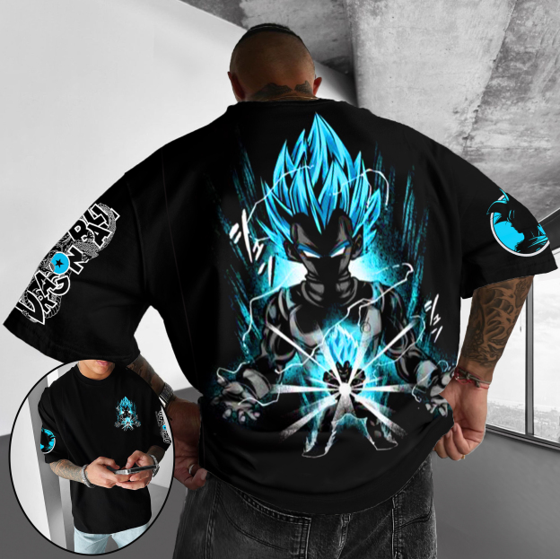 Unisex Oversized Anime Printed T-shirt