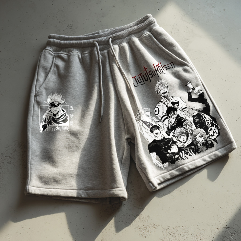 Anime-Inspired Casual Shorts With Character Prints For Summer-comicclothing