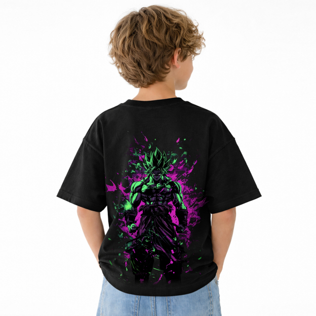Dragon Ball Anime Graphic T-Shirt for Kids Cartoon Print Cotton Tee
