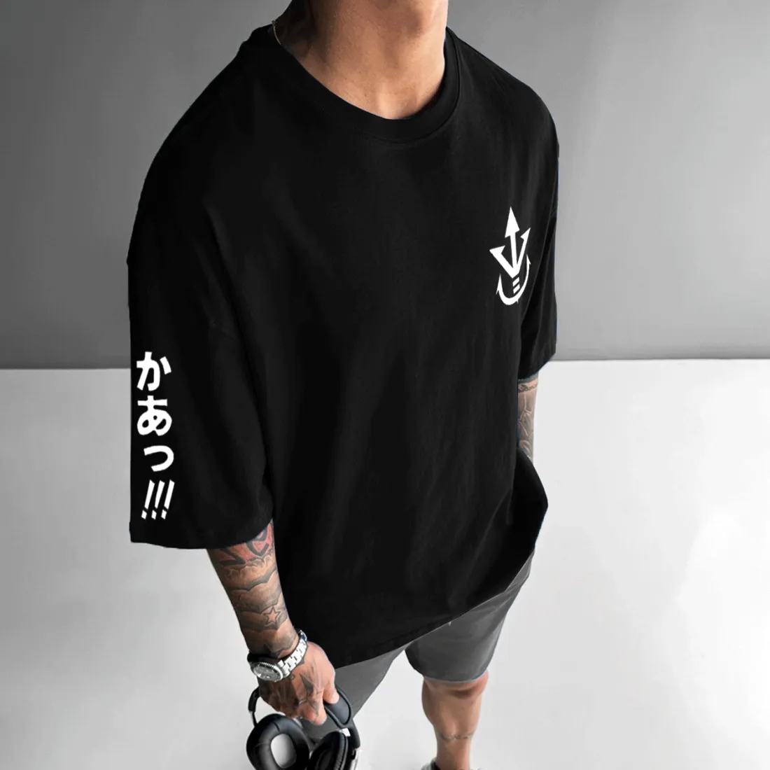 Unisex Oversized  Anime Print T-Shirt