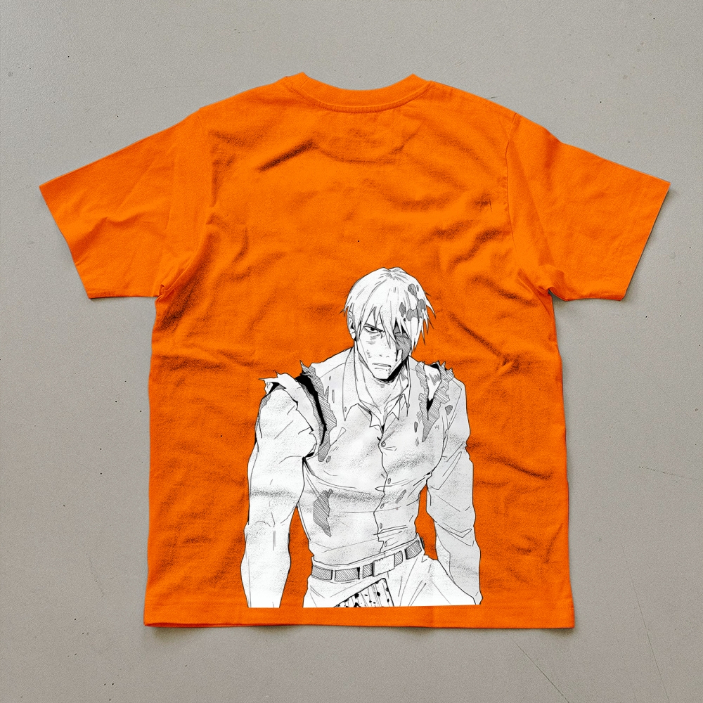 Unisex Oversized Anime Print T-Shirt-comicclothing