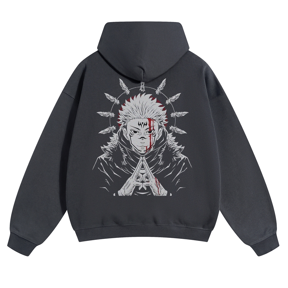 Unisex Casual Anime Print Hoodie