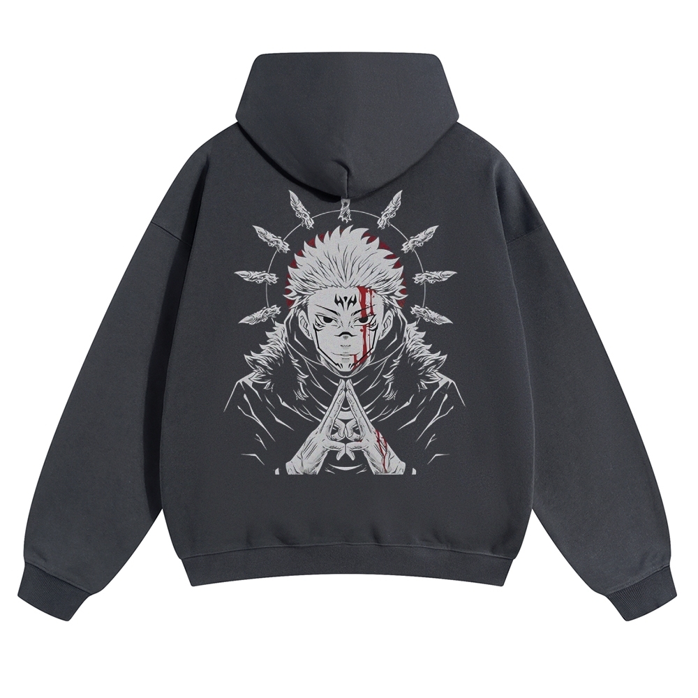 Unisex Casual Anime Print Hoodie