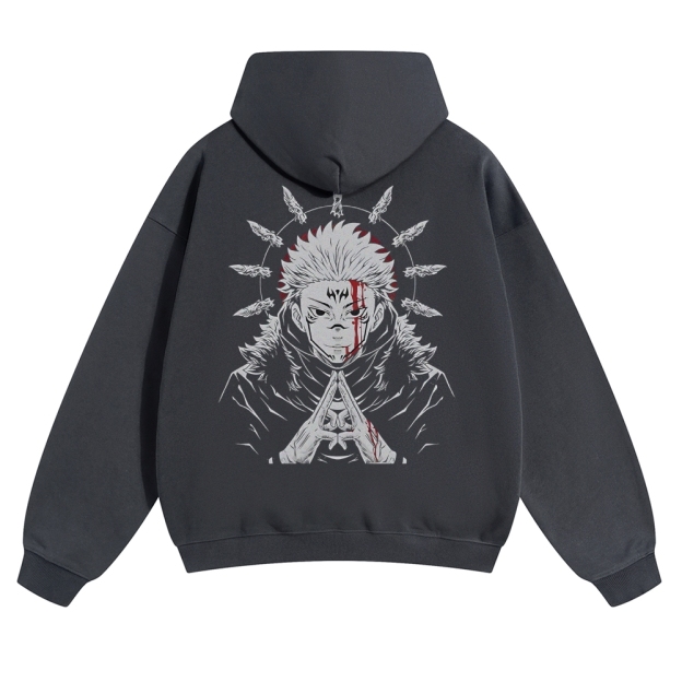 Unisex Casual Anime Print Hoodie