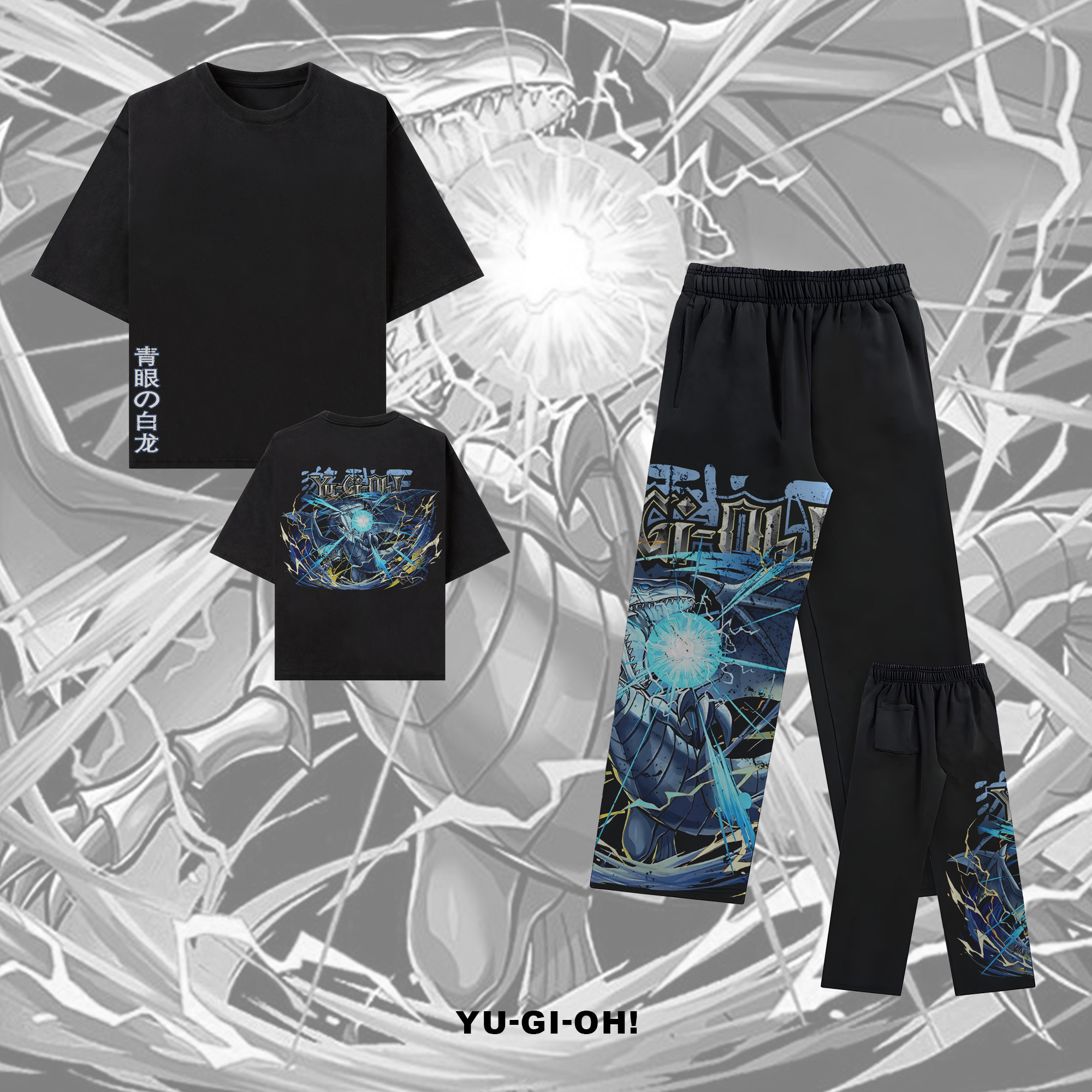 Unisex "Yu-Gi-Oh!" Game Anime Graphic Print T-Shirt Set-comicclothing