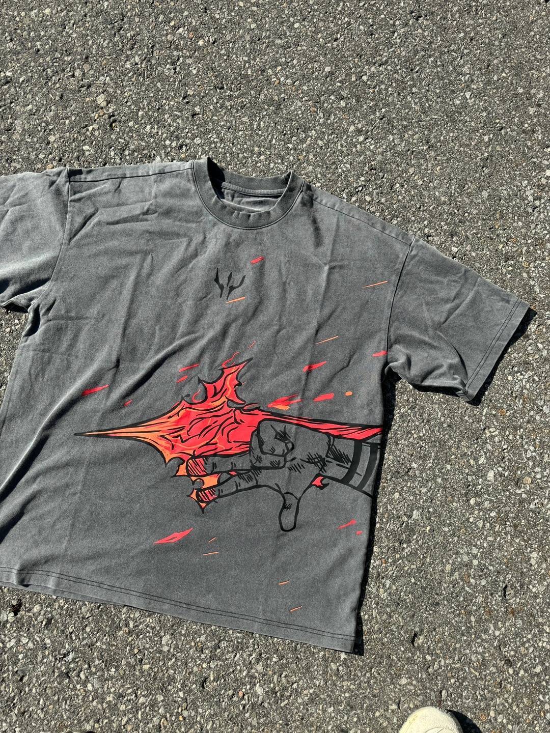 VINTAGE TEE丨Sukuna Fire Arrow Tee-JJK