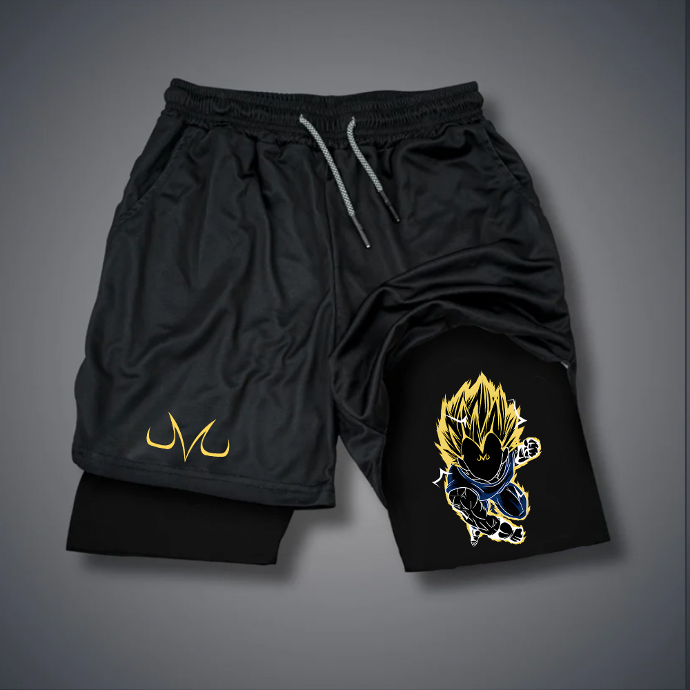 Unisex Casual Anime Vegeta Gym Shorts