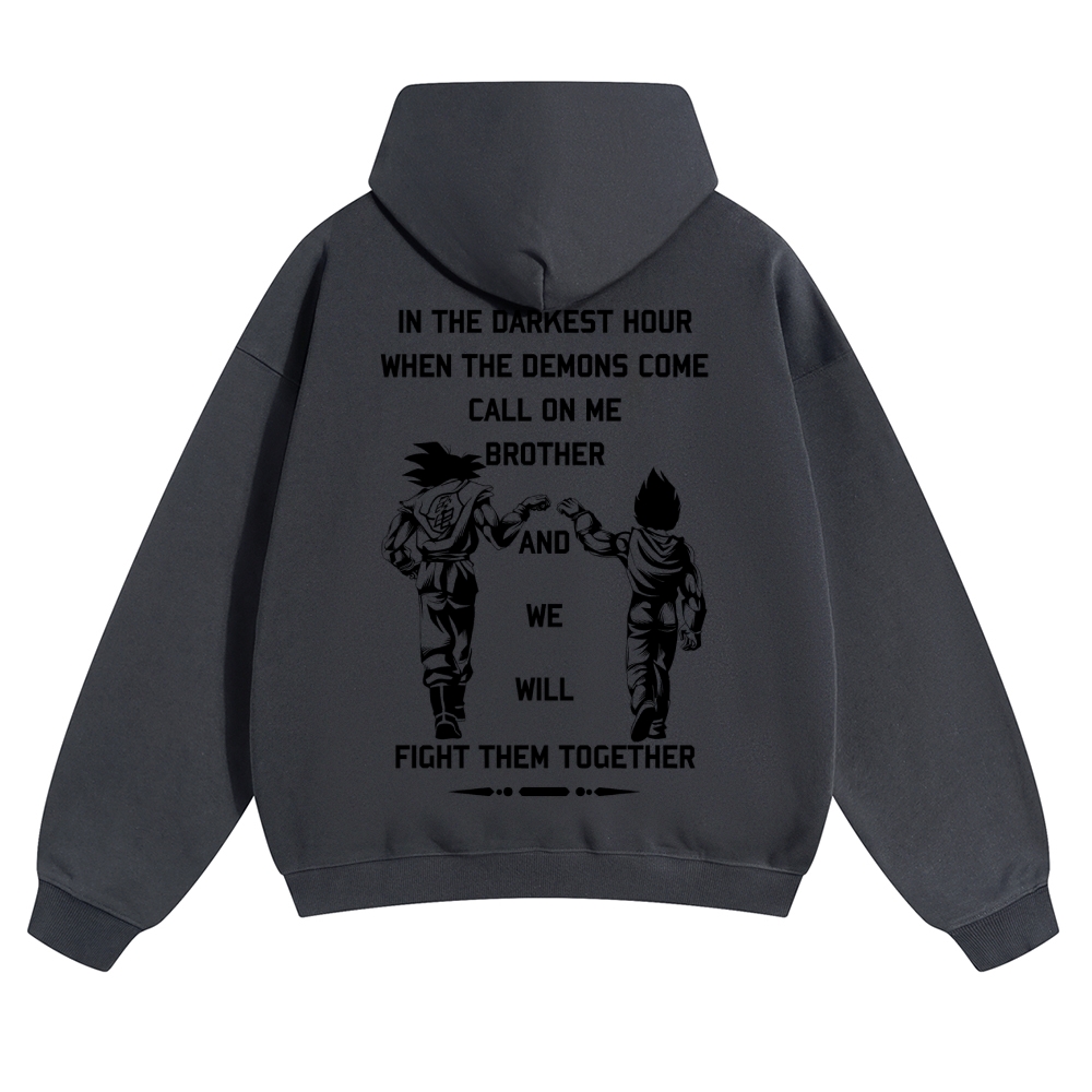 Unisex Anime Graphic Streetwear Vintage Hoodie
