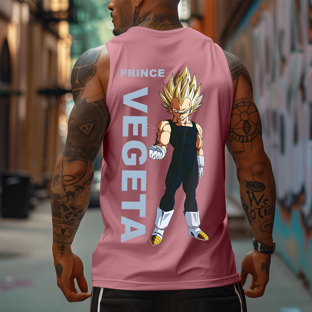 Casual Dragon Ball Anime Vegeta Fitness Tank Top