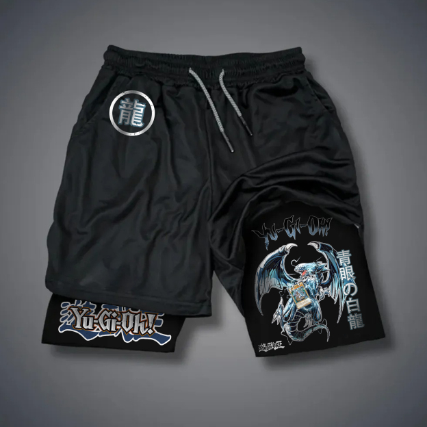 Unisex "Yu-Gi-Oh!" Anime Style Retro Shorts-comicclothing
