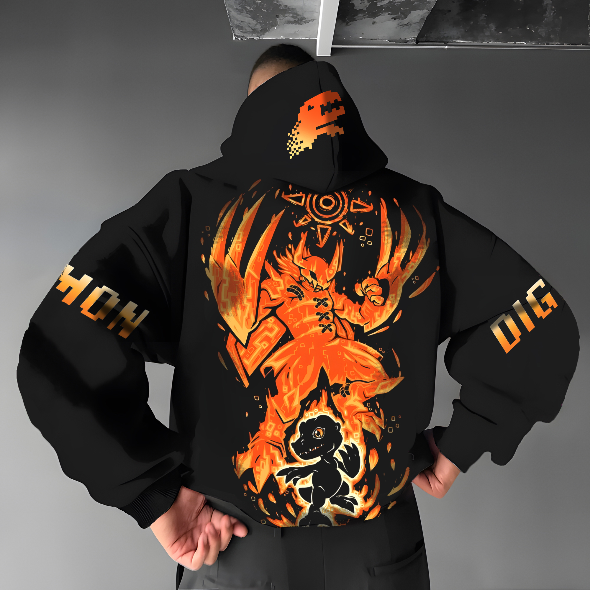 Unisex “Digimon” Anime Graphic Streetwear Vintage Hoodie