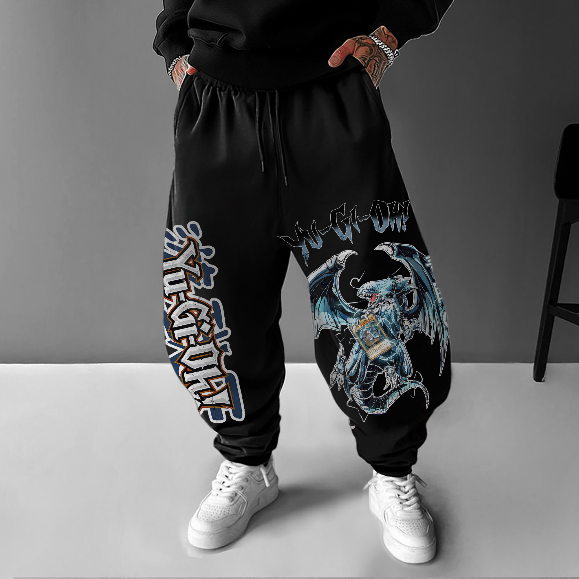 Unisex  “Yu-Gi-Oh！”  Anime Style Retro Pants