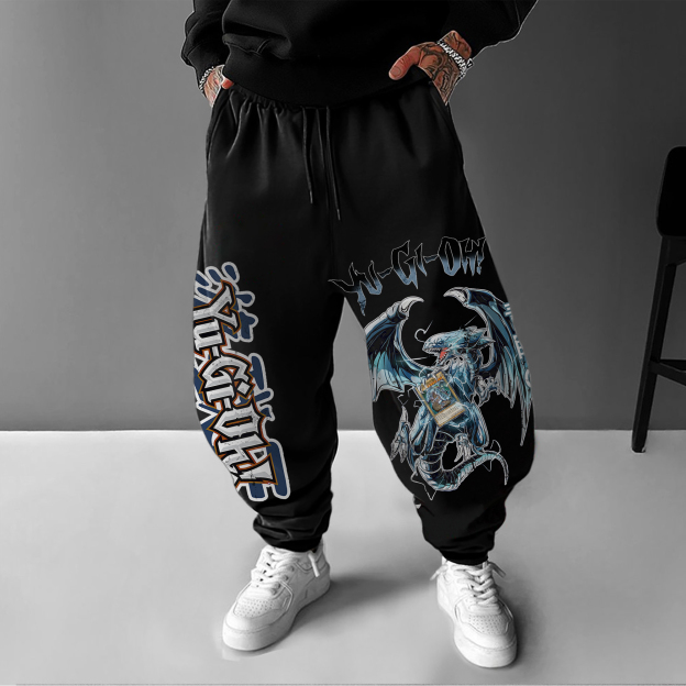 Unisex  “Yu-Gi-Oh！”  Anime Style Retro Pants