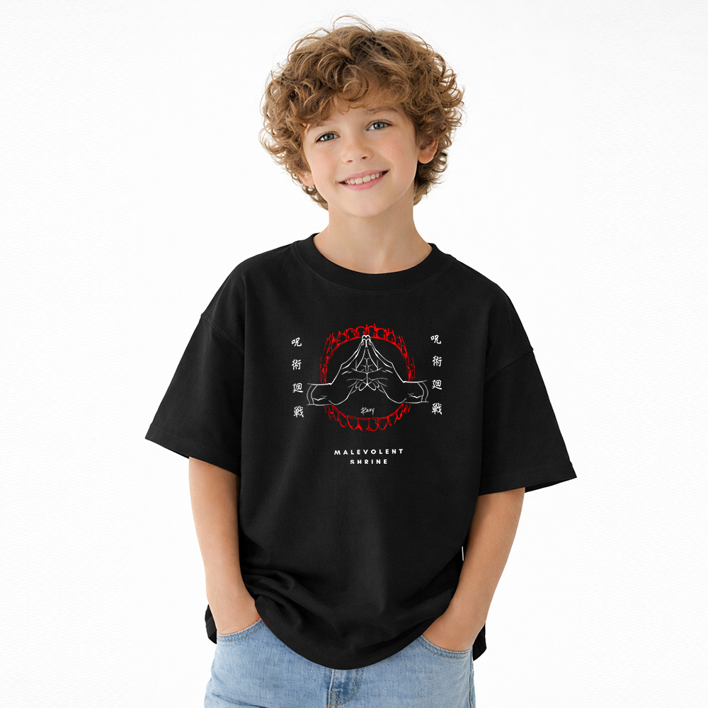 Jujutsu Kaisen Anime Graphic T-Shirt for Kids Cartoon Print Cotton Tee